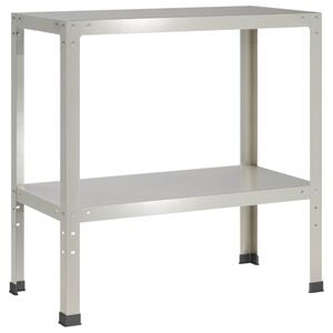 vidaXL Mesa de envasamento 100 x 40 x 80 cm A&ccedil;o inoxid&aacute;vel Prateado