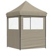 vidaXL Tenda de Festa Cinzento-acastanhado 200 x 200 x 306 cm