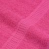 vidaXL Toalhas de banho FROGN 2pcs 70x140 cm 360 g/m&sup2; rosa
