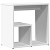 vidaXL Mesa de apoio 50x30x50 cm contraplacado branco
