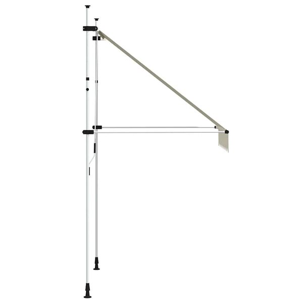 vidaXL Toldo retrátil manual 150 cm creme