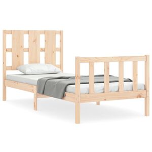 vidaXL Cama sem colch&atilde;o 90x190 cm madeira de pinho maci&ccedil;a