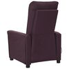 vidaXL Poltrona de massagens el&eacute;trica tecido roxo