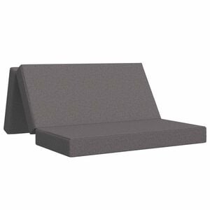 vidaXL Sof&aacute; Cama Dobr&aacute;vel 120 x 67 x 45 cm Cinzento-claro