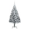 vidaXL &Aacute;rvore de Natal Artificial Branco 180 cm PVC, A&ccedil;o e Pl&aacute;stico