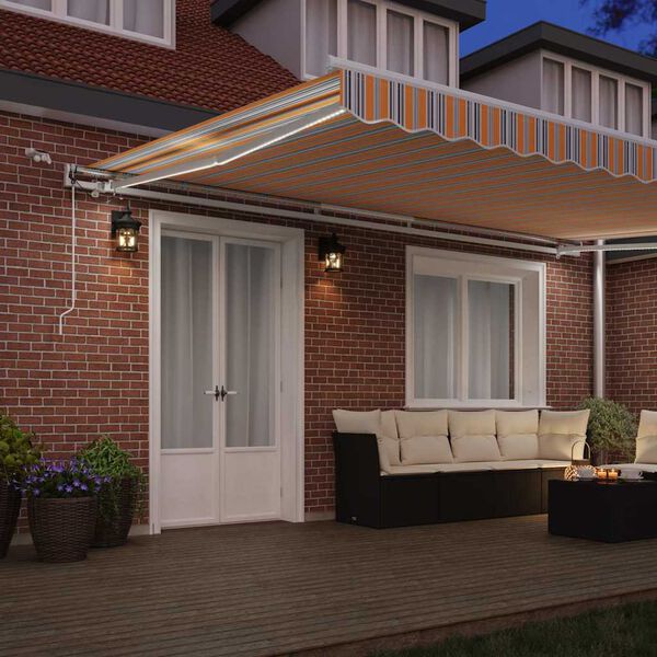 vidaXL Toldo Multicolor 500 x 300 x 165 cm Poli&eacute;ster e Metal