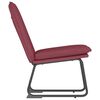 vidaXL Cadeira lounge 52x75x76 cm tecido vermelho tinto