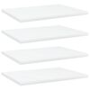 vidaXL Prateleiras para estante 4 pcs 40x30x1,5cm contraplacado branco
