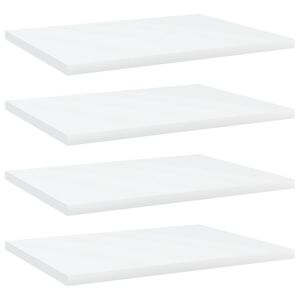 vidaXL Prateleiras para estante 4 pcs 40x30x1,5cm contraplacado branco