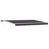 vidaXL Estrutura de Toldo Manual com LEDs 5 x 3 m