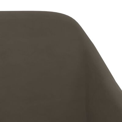 vidaXL Cadeira de jantar giratória veludo cinzento-escuro
