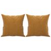 vidaXL Sof&aacute; 2 lugares c/ almofadas/almofad&otilde;es 140 cm veludo castanho