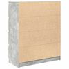 vidaXL Aparador 80x35x99 cm derivados de madeira cinzento cimento