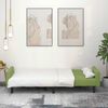 vidaXL Sof&aacute;-cama de 2 lugares veludo verde-claro