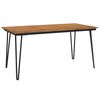 vidaXL Mesa jardim c/ pernas estilo grampo 160x80x75 cm ac&aacute;cia maci&ccedil;a