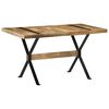 vidaXL Mesa de jantar 140x70x76 cm madeira de mangueira &aacute;spera