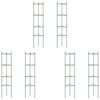 vidaXL Suportes para tomateiros 6 pcs 154 cm a&ccedil;o e PP
