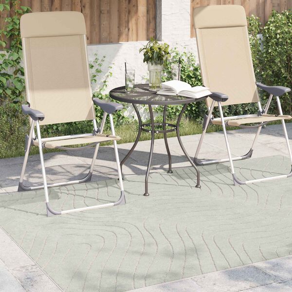 vidaXL Tapetes de &aacute;rea Retangular PALMERAS Verde 230 x 160 cm