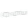 vidaXL Cesto gabi&atilde;o com cobertura 1200x50x150 cm ferro galvanizado