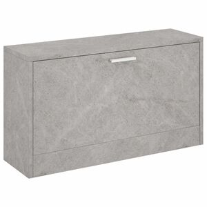vidaXL Sapateira 80x24x45 cm derivados de madeira cinzento cimento