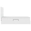 vidaXL Cama com Armazenamento Branco Puro 90 x 190 cm Couro Sint&eacute;tico