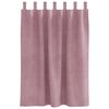 vidaXL Cortinas opacas 2 pcs Rosa Escuro 140 x 140 cm Veludo