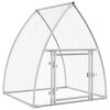 vidaXL Galinheiro 100x105x120 cm a&ccedil;o galvanizado prateado