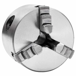 vidaXL Bucha de torno autocentrante com 3 grampos 80 mm a&ccedil;o