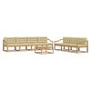 vidaXL Conjunto de Sof&aacute;s para Exterior 7 unid. Branco e Bege