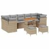 vidaXL Conjunto de Sof&aacute; de Jardim 10 unid. 7-N&uacute;mero de lugares