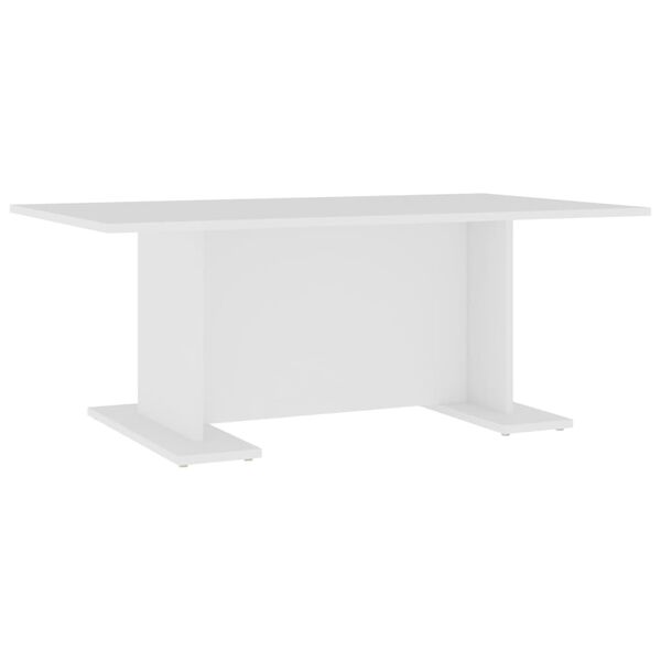 vidaXL Mesa de centro 103,5x60x40 cm derivados de madeira branco