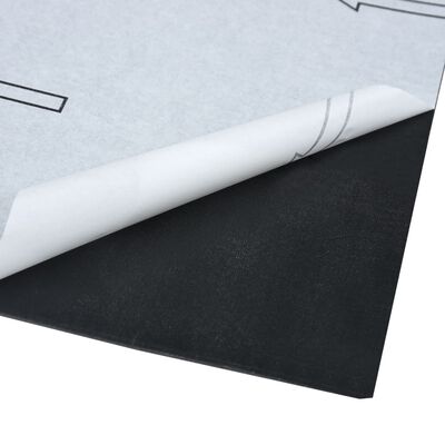 vidaXL Tábuas de soalho autoadesivas 20 pcs 1,86 m² PVC mármore preto