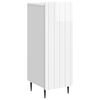 vidaXL Buffet Branco Brilhante 34,5 x 33 x 92 cm Derivados de Madeira