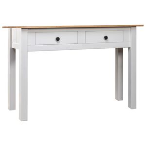 vidaXL Mesa consola 110x40x72 cm pinho maci&ccedil;o Panama branco