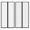 vidaXL Cortina de porta anti-insetos magnética 210x100cm 2 pcs preto