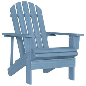 vidaXL Cadeira Adirondack para jardim abeto maci&ccedil;o azul