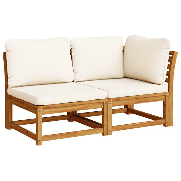 vidaXL 6 pcs conjunto lounge jardim c/almofad&otilde;es madeira maci&ccedil;a ac&aacute;cia