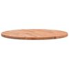 vidaXL Tampo de mesa redondo &Oslash;70x2,5 cm madeira de faia maci&ccedil;a
