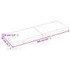 vidaXL Tampo de mesa 160x50x(2-6) cm carvalho tratado castanho-claro