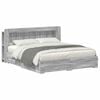 vidaXL Estrutura de Cama com Armazenamento Sonoma cinzento