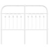 vidaXL Cabeceira de substitui&ccedil;&atilde;o 120 cm metal branco