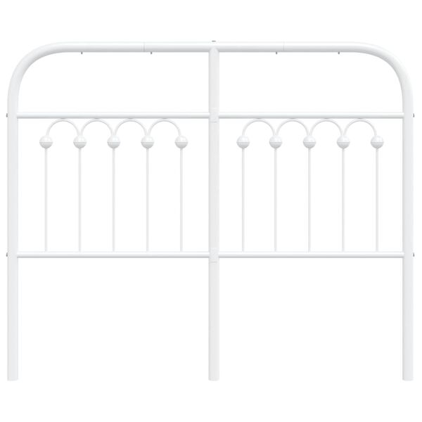 vidaXL Cabeceira de substitui&ccedil;&atilde;o 120 cm metal branco