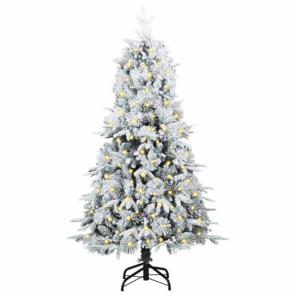 vidaXL &Aacute;rvore de Natal Articulada Artificial Verde 120 cm PE e PVC