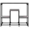 vidaXL Mesa consola 89,5x28x76 cm derivados de madeira cinzento sonoma