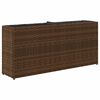 vidaXL Floreira de jardim com 2 vasos 2pcs 90x20x40cm vime PE castanho