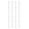 vidaXL Garrafeira de parede para 12 garrafas 2 pcs ferro branco
