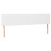 vidaXL Cabeceiras branco 180x5x78/88 cm couro artificial