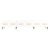 vidaXL M&oacute;vel de TV 150x36x30 cm derivados de madeira branco brilhante