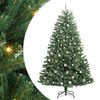 vidaXL &Aacute;rvore de Natal Articulada Artificial Verde 210 cm PVC e Metal