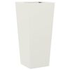 vidaXL Vaso/floreira de jardim 35x35x75 cm a&ccedil;o branco